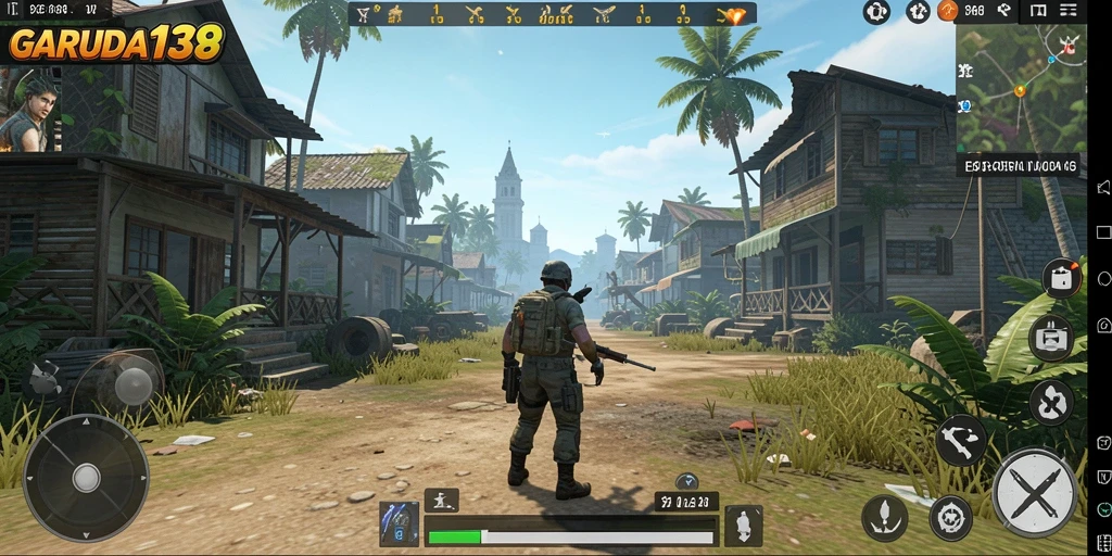 Tangkapan layar gameplay GARUDA138 menampilkan eksplorasi dunia yang menakjubkan.