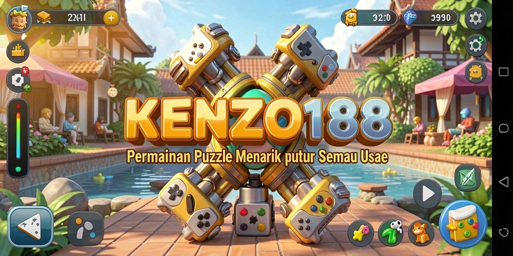 Tampilan gameplay menantang dari KENZO188 dengan berbagai puzzle.