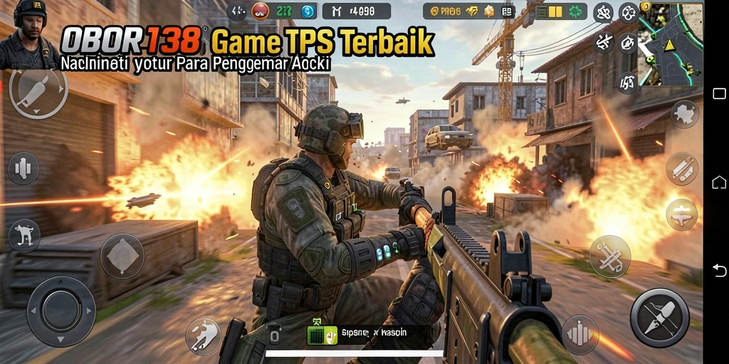Tampilan gameplay seru dari OBOR138 yang penuh aksi TPS.