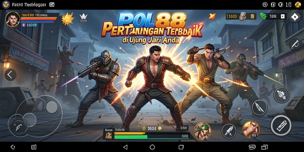 Tampilan aksi seru dalam POL88 selama pertarungan Fighting yang intens.