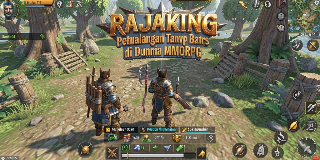 Screenshot gameplay RAJAKING yang menampilkan aksi seru di dunia MMORPG.