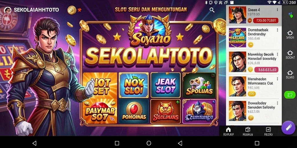 Tampilan menarik dari gameplay <strong>SEKOLAHTOTO</strong> yang penuh warna.